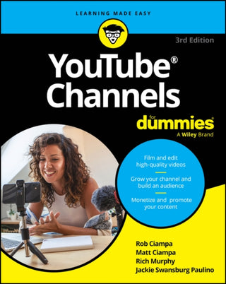 Cover image for 9781394271436 - YouTube Channels For Dummies