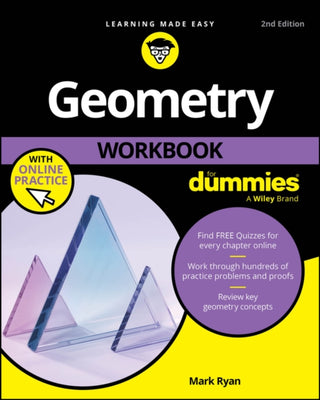 Cover image for 9781394276127 - Geometry Workbook For Dummies