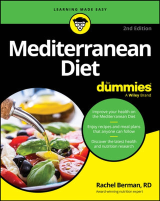 Cover image for 9781394276851 - Mediterranean Diet For Dummies, 2nd Edition