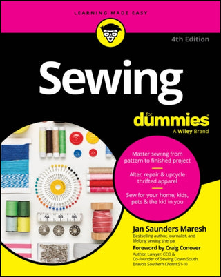 Cover image for 9781394279555 - Sewing For Dummies, 4th Edition