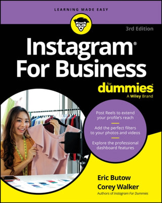 Cover image for 9781394279623 - Instagram For Business For Dummies