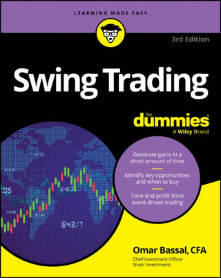 Cover image for 9781394288427 - Swing Trading For Dummies, 3rd Edition