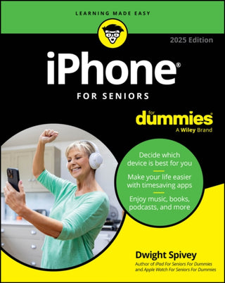 Cover image for 9781394290246 - iPhone For Seniors For Dummies, 2025 Edition
