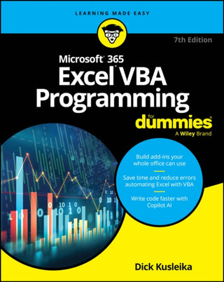 Cover image for 9781394292394 - Microsoft 365 Excel VBA Programming For Dummies