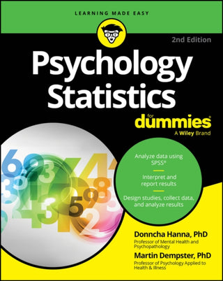 Cover image for 9781394295319 - Psychology Statistics For Dummies