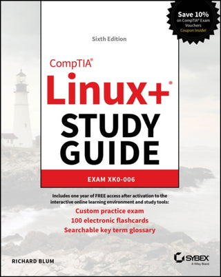 Cover image for 9781394316328 - CompTIA Linux+ Study Guide