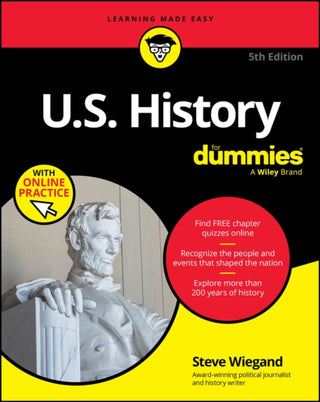 Cover image for 9781394324736 - U.S. History For Dummies, 5th Edition (+ Chapter Quizzes Online)