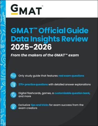 Cover image for 9781394333899 - GMAT Official Guide Data Insights Review 2025-2026