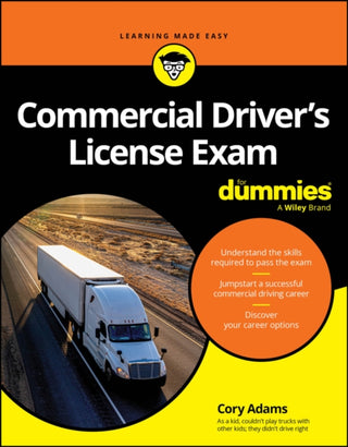 Cover image for 9781394351589 - Commercial Driver′s License Exam For Dummies