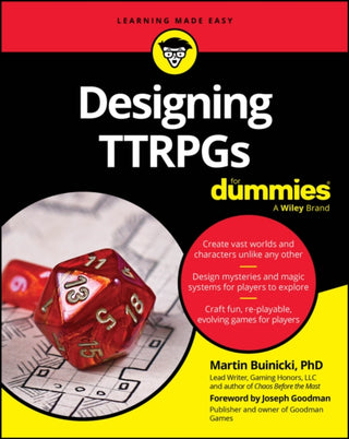Cover image for 9781394361908 - Designing TTRPGs For Dummies
