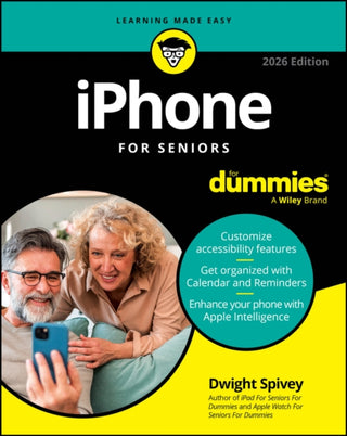 Cover image for 9781394373925 - iPhone For Seniors For Dummies, 2026 Edition