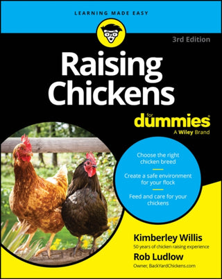 Cover image for 9781394402144 - Raising Chickens For Dummies, 3rd Edition