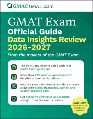 Cover image for 9781394413850 - GMAT Official Guide Data Insights Review 2026 - 2027
