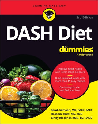 Cover image for 9781394416431 - DASH Diet For Dummies