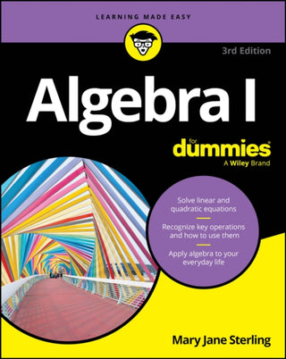 Cover image for 9781394428274 - Algebra I For Dummies