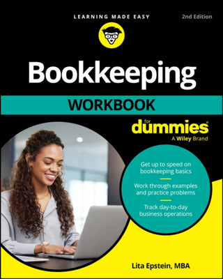Cover image for 9781394430000 - Bookkeeping Workbook For Dummies