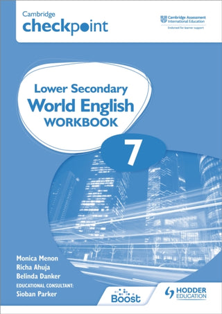 Cover image for 9781398311350 - Cambridge Checkpoint Lower Secondary World English Workbook 7