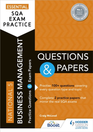 Cover image for 9781398318212 - Essential SQA Exam Practice: National 5 Business Management Questions and Papers