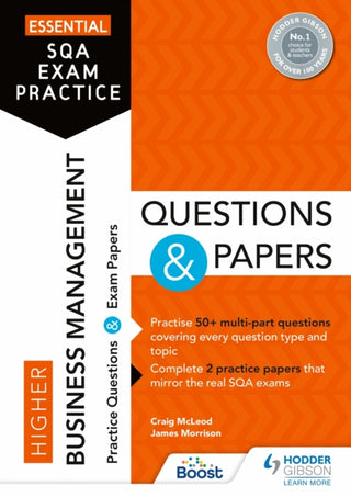 Cover image for 9781398318236 - Essential SQA Exam Practice: Higher Business Management Questions and Papers
