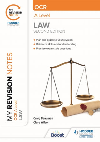 Cover image for 9781398352032 - My Revision Notes: OCR A Level Law Second Edition
