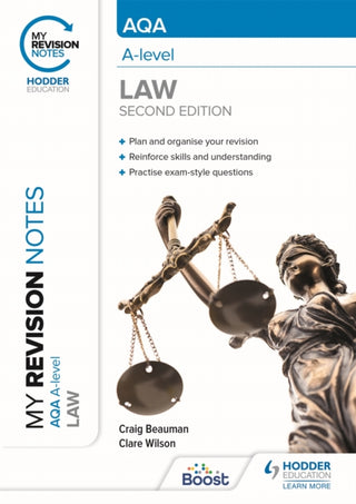Cover image for 9781398352049 - My Revision Notes: AQA A Level Law Second Edition
