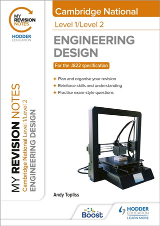 Cover image for 9781398352476 - My Revision Notes: Level 1/Level 2 Cambridge National in Engineering Design