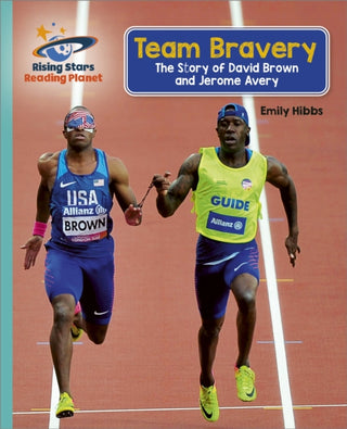 Cover image for 9781398363854 - Reading Planet - Team Bravery: The Story of David Brown and Jerome Avery - Turquoise: Galaxy