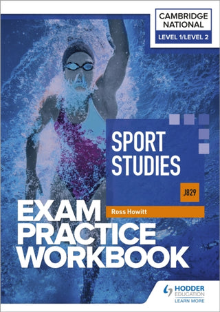 Cover image for 9781398384903 - Level 1/Level 2 Cambridge National in Sport Studies (J829) Exam Practice Workbook