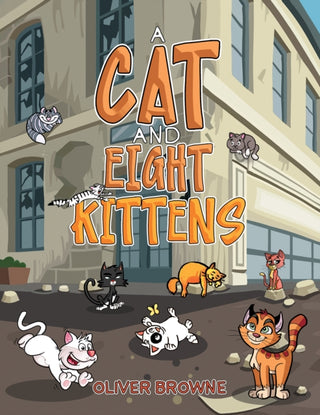 Cover image for 9781398485082 - A Cat and Eight Kittens