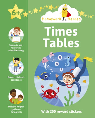 Cover image for 9781398815940 - Homework Heroes: Times Tables