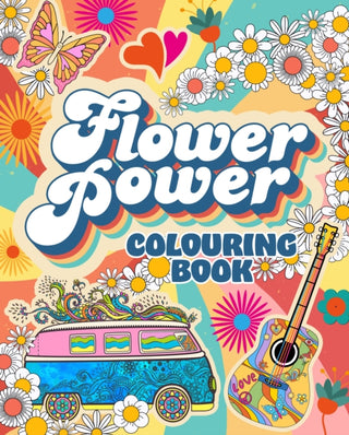 Supplemental image for 9781398840133 - Flower Power Colouring Book