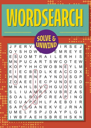 Cover image for 9781398841338 - Solve and Unwind: Wordsearch