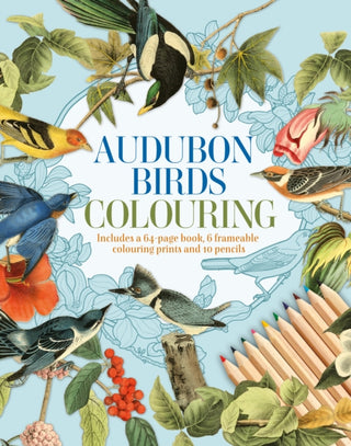 Cover image for 9781398848108 - Audubon Birds Colouring Kit