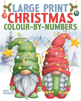 Cover image for 9781398851566 - Large Print Christmas Colour-by-Numbers