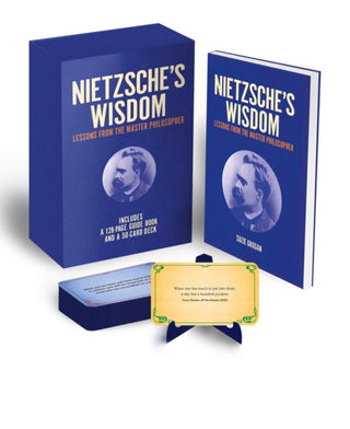 Cover image for 9781398854260 - Nietzsche's Wisdom Book & Card Deck