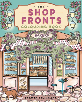 Cover image for 9781398856035 - The Shop Fronts Colouring Book