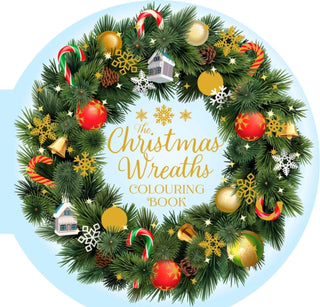 Supplemental image for 9781398858824 - The Christmas Wreaths Colouring Book