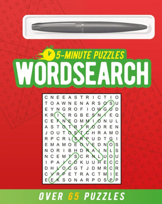 Cover image for 9781398870659 - 5-Minute Wordsearch (includes ball-point pen)