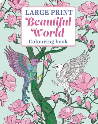 Cover image for 9781398872233 - Large Print Beautiful World Colouring Book