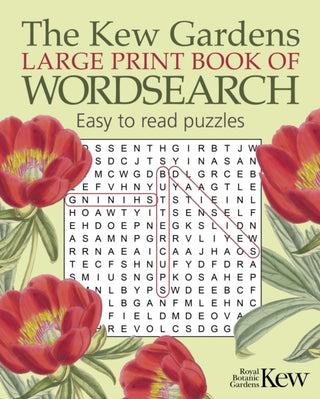 Cover image for 9781398891784 - The Kew Gardens Large Print Book of Wordsearch