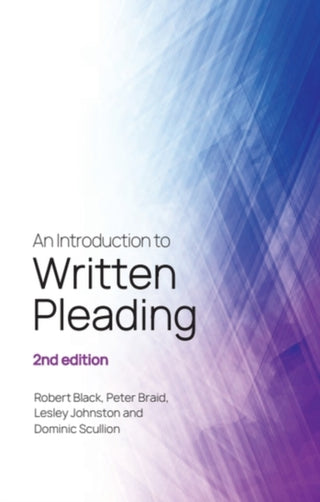 Cover image for 9781399513906 - An Introduction to Written Pleading