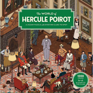 Cover image for 9781399608671 - The World of Hercule Poirot 1000 Piece Puzzle