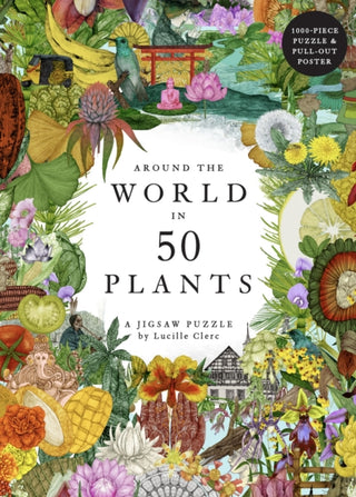 Cover image for 9781399609104 - Around the World in 50 Plants 1000 Piece Puzzle