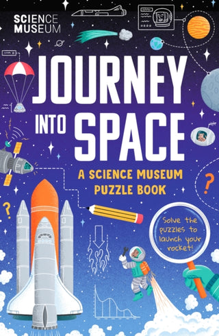 Cover image for 9781399623896 - The Science Museum Puzzle Book - Journey into Space