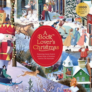 Cover image for 9781399625500 - A Book Lover's Christmas 1000 Piece Puzzle