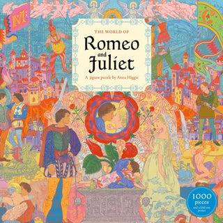 Cover image for 9781399639781 - The World of Romeo and Juliet: A 1000-piece Shakespearean jigsaw puzzle by Anna Higgie
