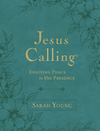 Cover image for 9781400247905 - Jesus Calling, Large Text Teal Leathersoft, with Full Scriptures