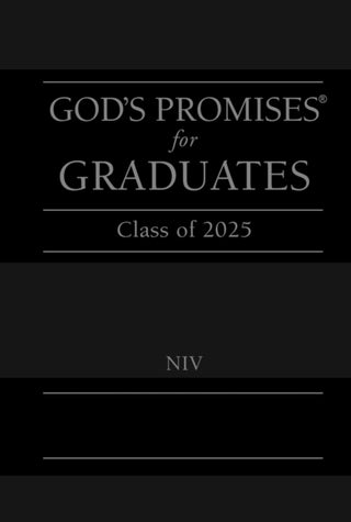 Cover image for 9781400251278 - God's Promises for Graduates: Class of 2025 - Black NIV