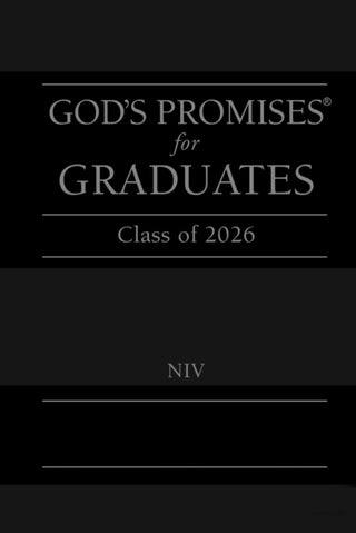 Cover image for 9781400255313 - God's Promises for Graduates: Class of 2026 - Black NIV