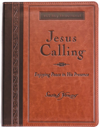 Supplemental image for 9781400318131 - Jesus Calling, Large Text Brown Leathersoft, with Full Scriptures